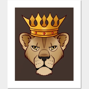 Lioness Queen Head Posters and Art